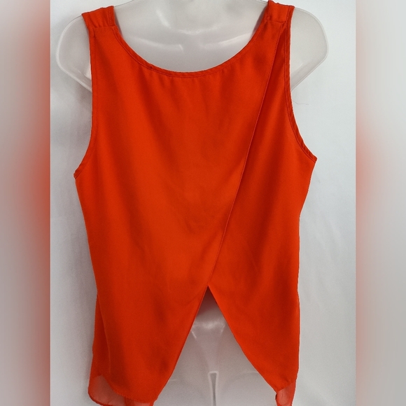 BKE Spring Summer Dopamine Orange Lightweight Flowy Sleeveless Tank Top (#69) - Picture 5 of 7